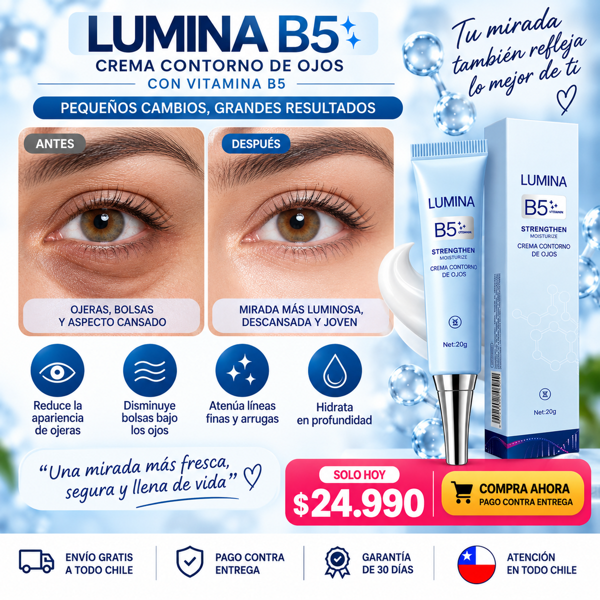 Lumina B5 - Crema Contorno de ojos