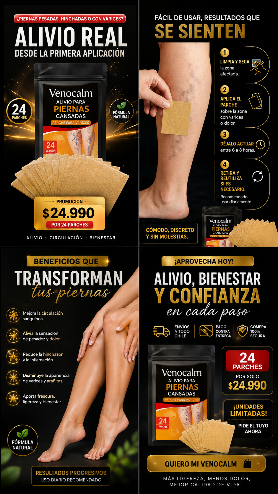 VenoCalm | Alivio para piernas cansadas