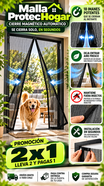 Malla ProtecHogar  Cierre Magnético Automático